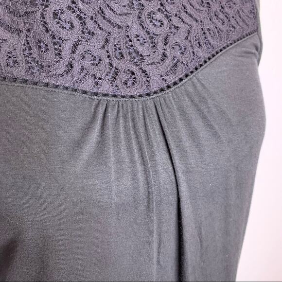 WHBM black lace neck bell sleeves top size Extra Small XS - Picture 5 of 9